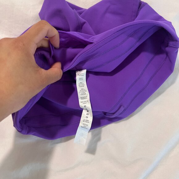 NWOTs Lululemon WunderTrain Mesh Panel 6 inch Short in Atomic Purple size 8 - Picture 6 of 13